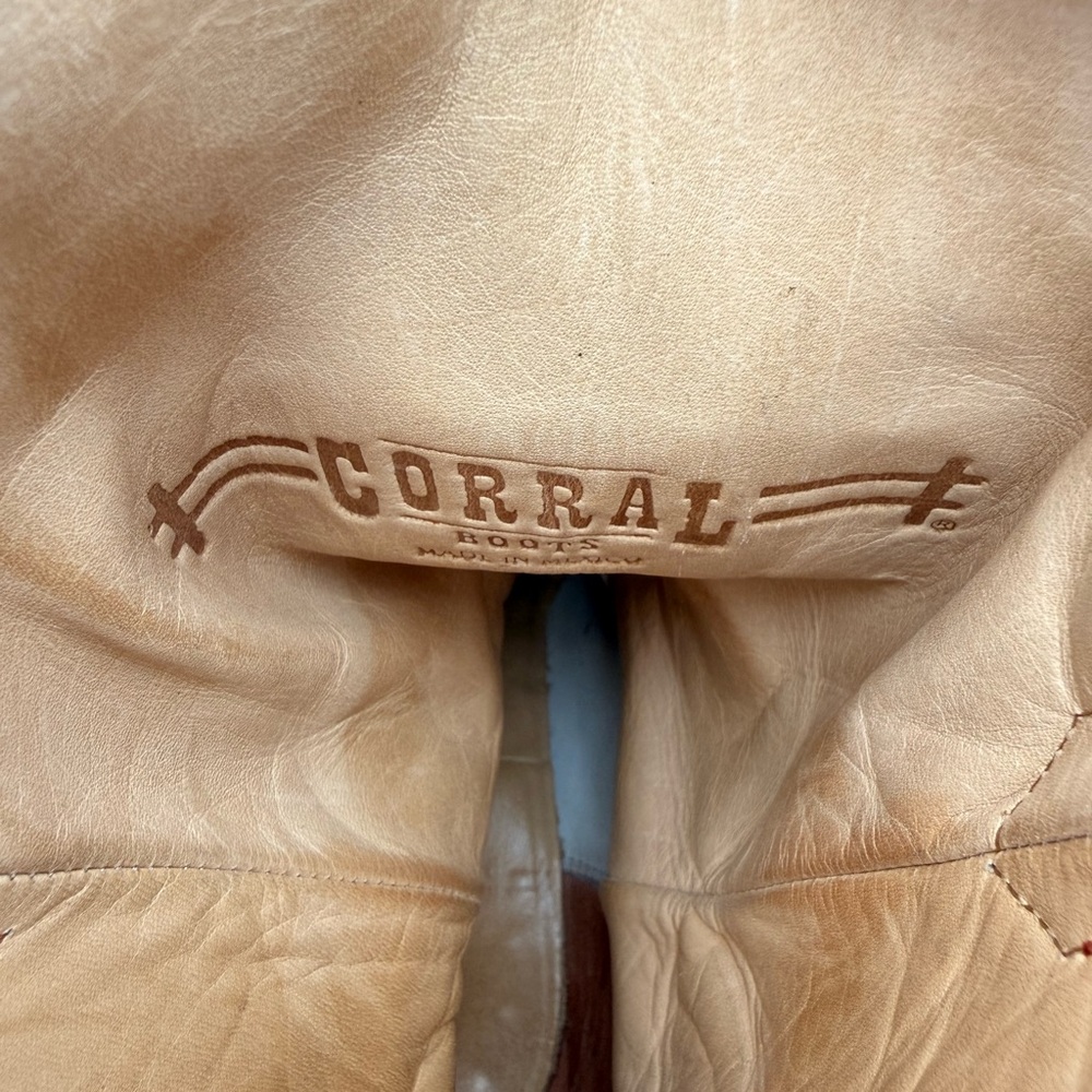 Corral red ostrich cowboy boots - Picture 5 of 12